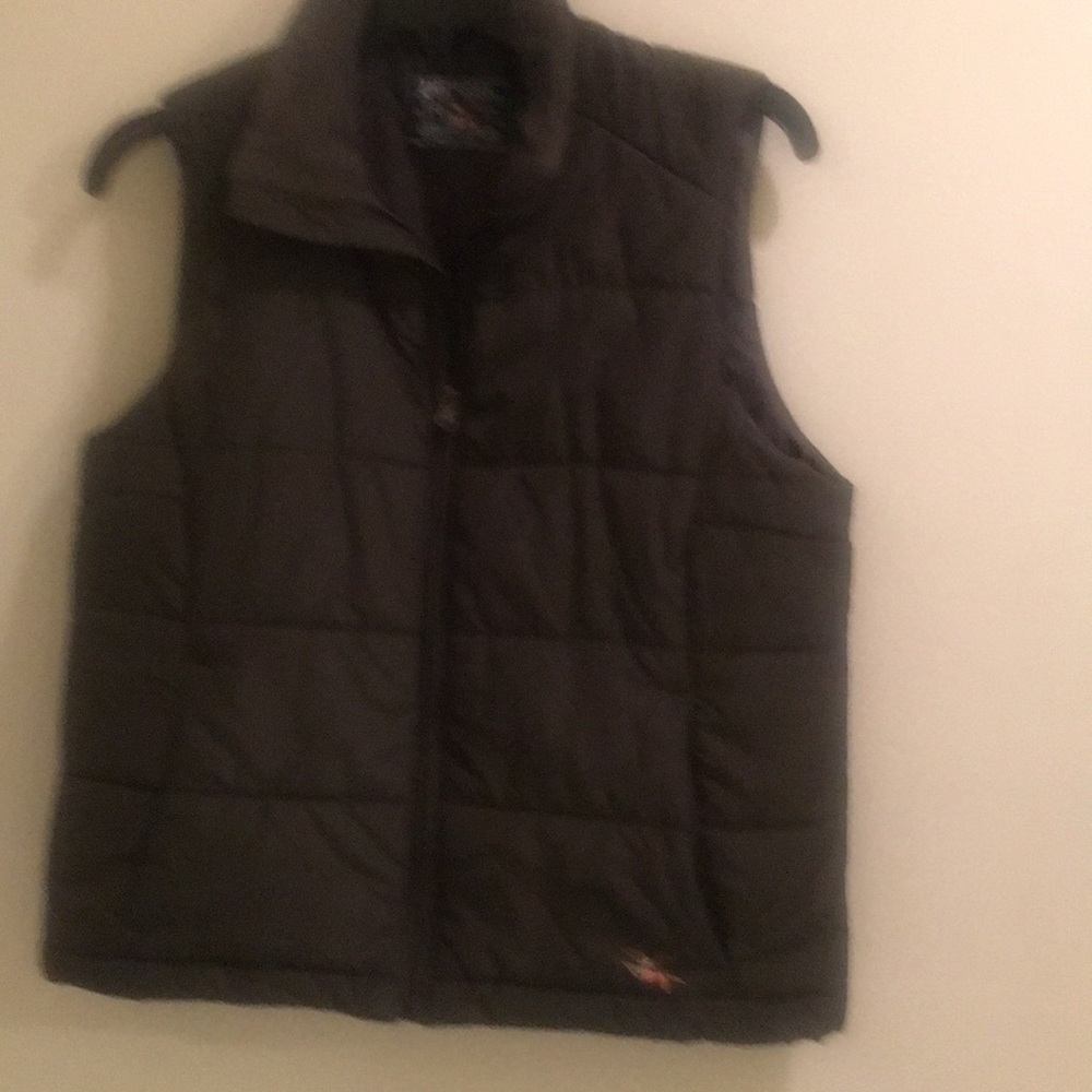 Olive green vest